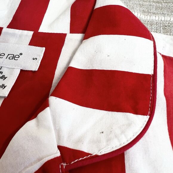Denise Rae Zee Zee Pajama Shorts Set Red & White Stripes Women’s S NWT - Picture 5 of 16